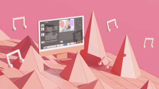 Picture of sound effect from computer